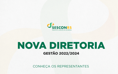 Nova Diretoria do SESCON RS inicia a gestão 2022/2024 hoje